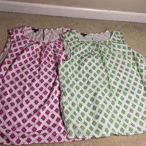 Two sleeveless Talbots shirts (size 16, 16p.